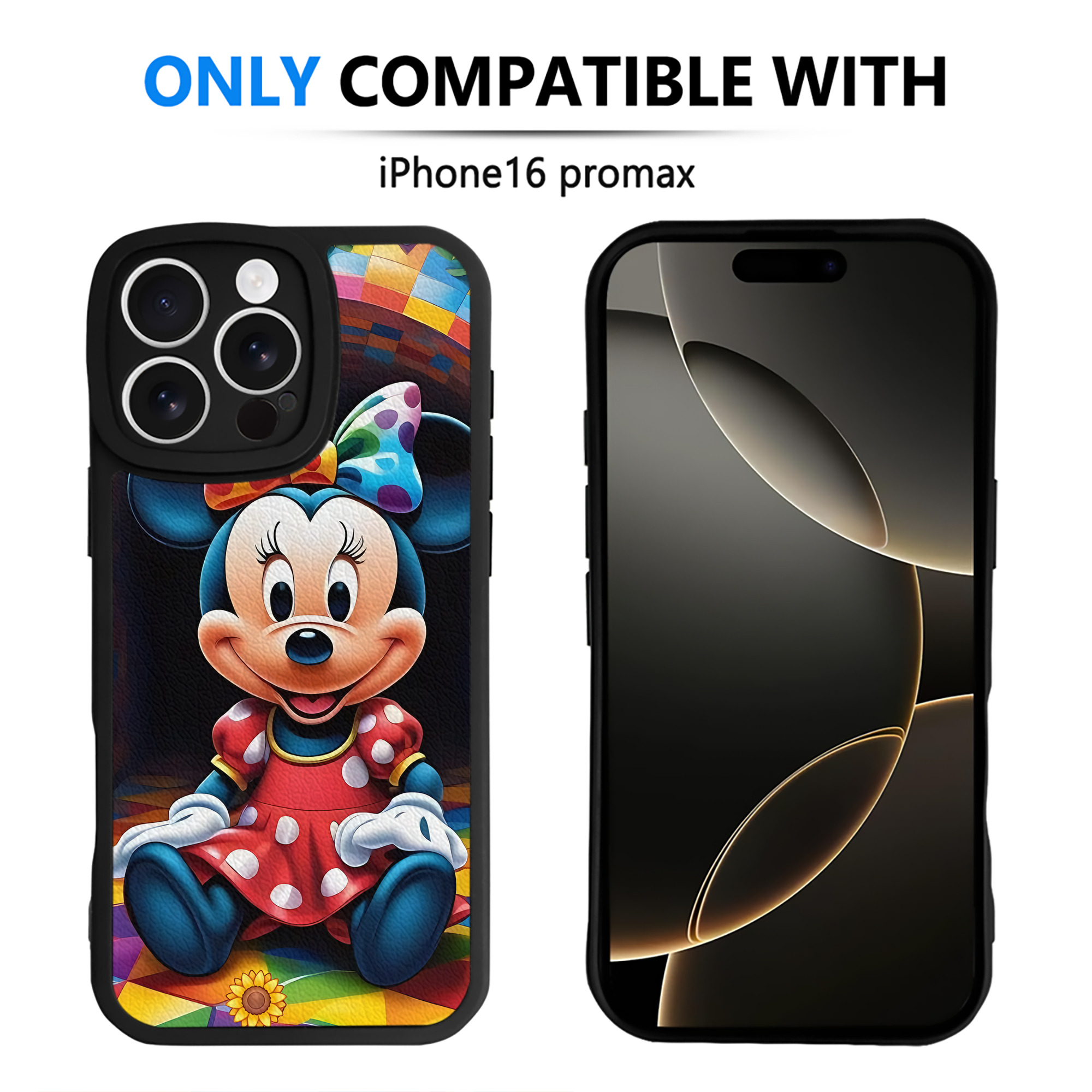 （画像用） ミッキーマウス Mickey Mouse 【iPhone 16シリーズ対応】シリコンスマホケース（レザー調） 材質：シリコン